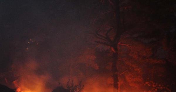 Anamur'da orman yangını: 500 kişi su taşıdı