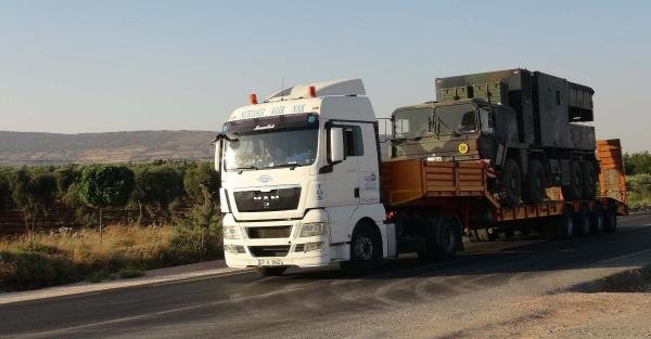 Ankara'dan Suriye sınırına top ve füze bataryaları sevk edildi