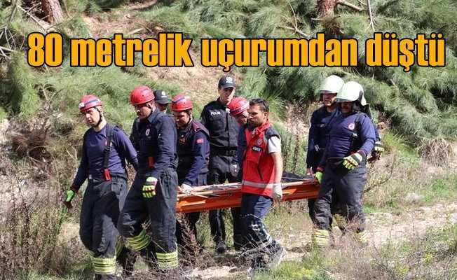 14 yaşındaki kız çocuğu doğa yürüyüşünde uçuruma düştü