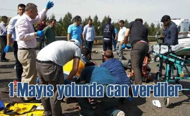 5 işçi 1 Mayıs'a giderken kazada can verdi 