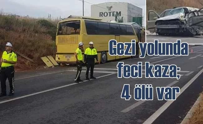 Bandırma'da trafik kazası, 4 ölü 42 yaralı var