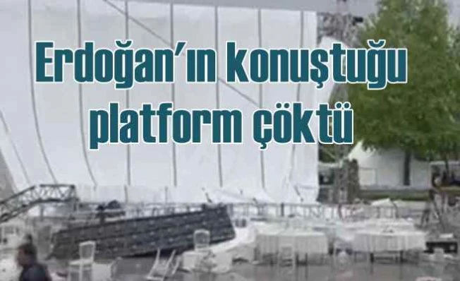 TOBB Genel Kurulu platformu çöktü, yaralılar var