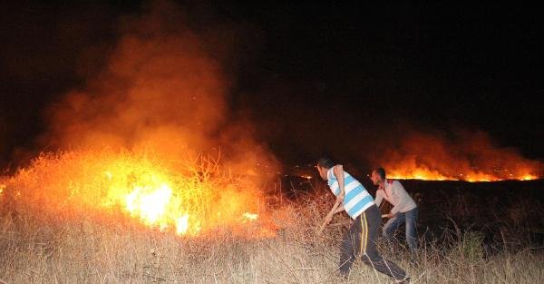 Atış Poligonu yakınındaki yangına TOMA'larla müdahale