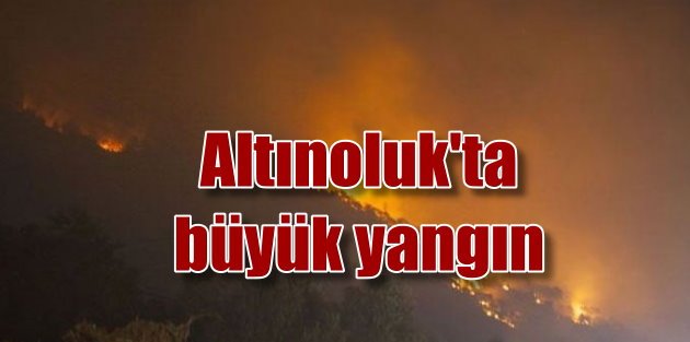 Balıkesir'de büyük yangın: Altınoluk zeytinlikleri yanıyor