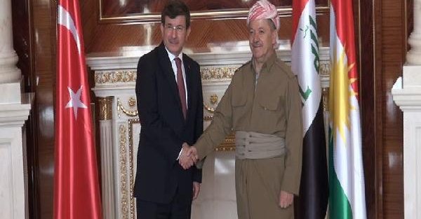 Başbakan Davutoğlu Barzani İle Görüştü