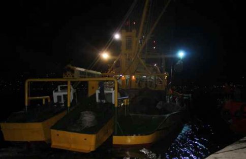 Boğaz'da balık ağları umutla çekildi