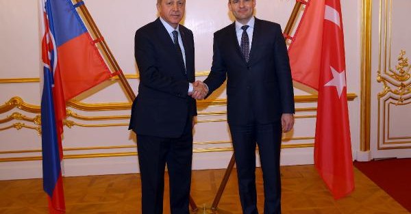 Cumhurbaşkanı Erdoğan Slovakya Millî Konsey Başkanı Peter Pellegrini ile görüştü