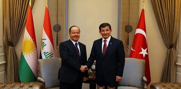 Davutoğlu ve Barzani görüştü, Hakan Fidan Bağdat'a gidecek
