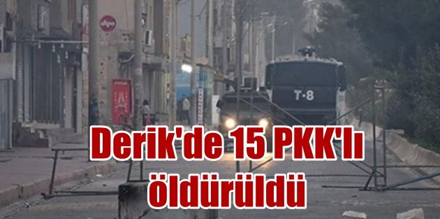 Derik'te son durum: 15 PKK'lı terörist öldürüldü