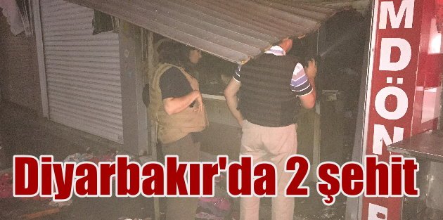 Diyarbakır'da roketli saldırı; 2 polis memuru şehit düştü