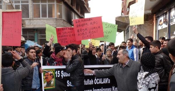 Erciş'te, Öcalan'ın yakalanışının 16 yıldönümünde protesto