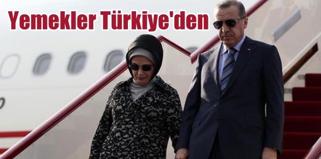 Erdoğan Afrika'ya yemeğini yanında götürdü
