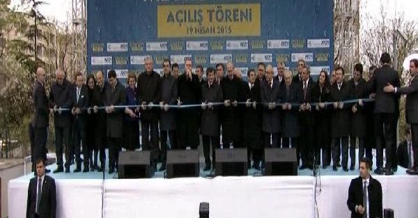 Erdoğan, Levent-Hisarüstü Metro Hattı'nın Etiler Durağı açılışında...
