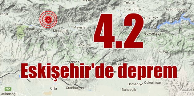 Eskişehir ve Bilecik 4.2 depremle sallandı