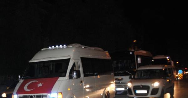 Eskişehir'de 500 araçlık konvoyla terör lanetlendi