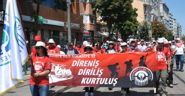 Eskişehir'de 'Direniş, Diriliş, Kurtuluş' yürüyüşü