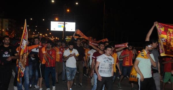 Gaziantep'te Galatasaray'ın şampiyonluğu kutlandı