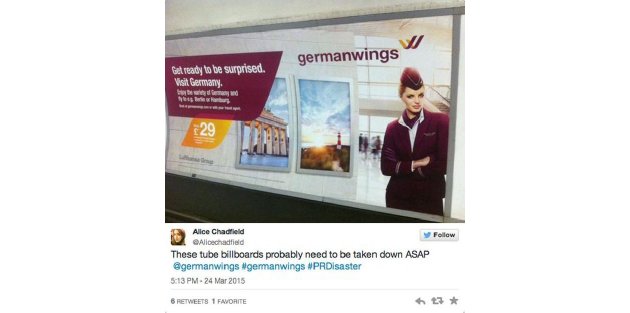 Germanwings, reklamını değiştirdi