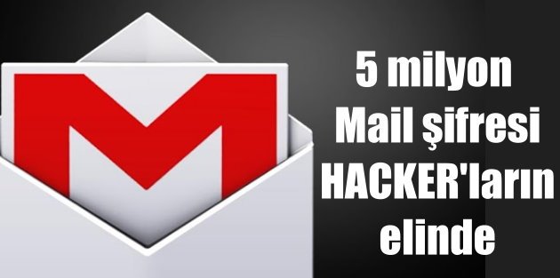 Gmail şifreleri kırıldı, 5 milyon mail adresi hacklendi