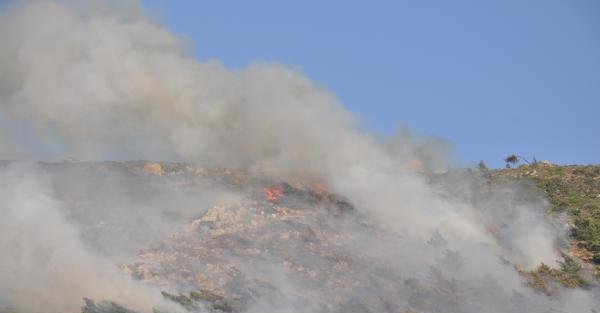 Habib-i Neccar Dağı'nda yangın