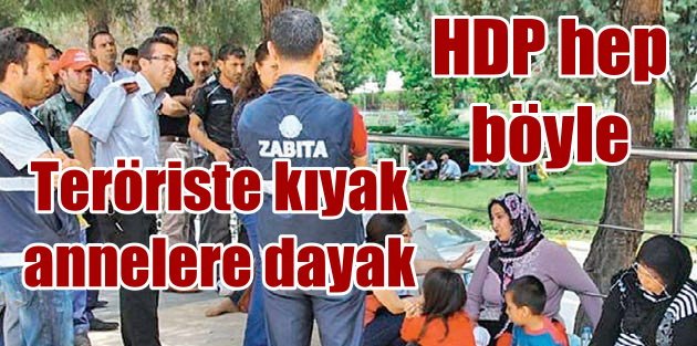 HDP'li belediyeden annelere dayak, teröriste destek