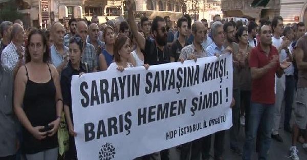 HDP'lilerin protesto yürüyüşüne polis izin vermedi