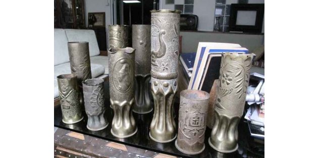 İşgalci Yunan ordusunun kupaları antikacıda