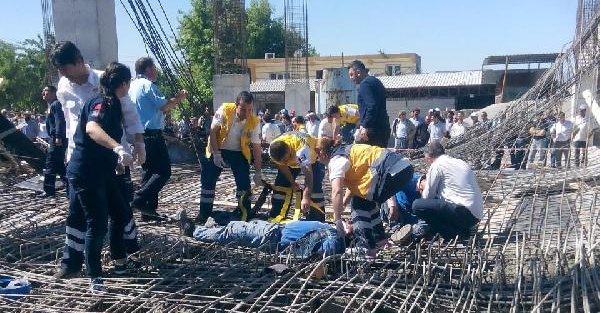 Kahramanmaraş'ta inşaat çöktü: 9 işçi yaralı