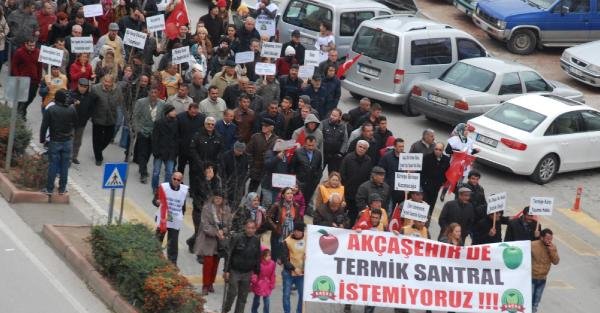 Karaman'da Termik Santral Hazırlığına Tepki Yürüyüşü