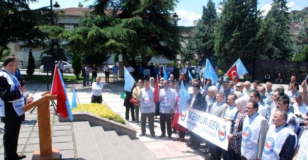 Kastamonu'da Doğu Türkistan protestosu