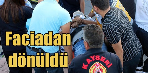 Kayseri Talas'ta Halk Otobüsü kazası