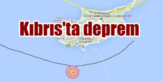 Kıbrıs'ta deprem; 4.4