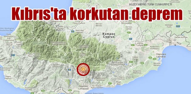 Kıbrıs'ta deprem: Kıbrıs 4.2 ile sallandı