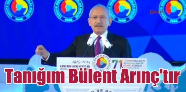 Kılıçdaroğlu: Kaynak bulma konusunda tanığım Bülent Arınç