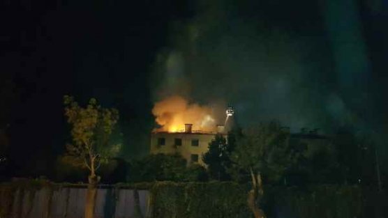 Konya Orduevi'nde korkutan yangın