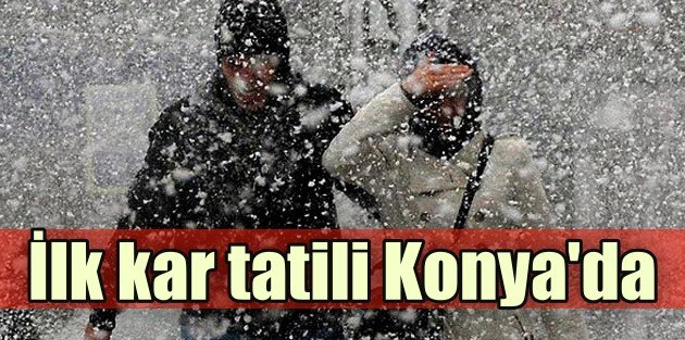 Konya'da okullara kar ve TEOG tatili