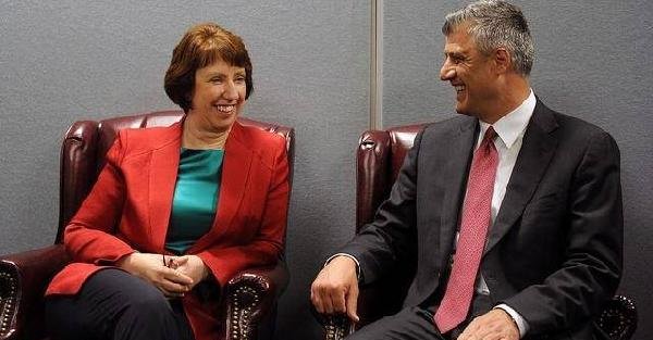 Kosova Başbakanı Haşim Taçi’den, Catherine Ashton’a Veda Ziyareti