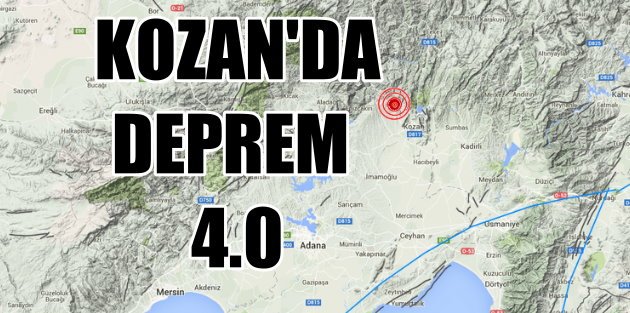 Kozan'da deprem: Adana Kozan 4.0 ile sallandı