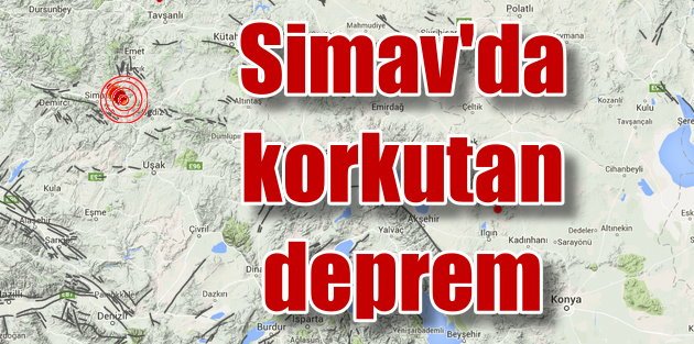 Kütahya Simav'da korkutan deprem: 4.1