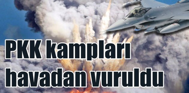 Kuzey Irak'ta PKK'ya hava baskını; 18 hedef vuruldu