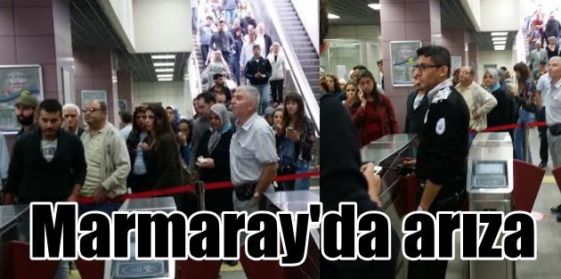 Marmaray arızalandı; Marmaray seferleri durduruldu, yolcular perişan