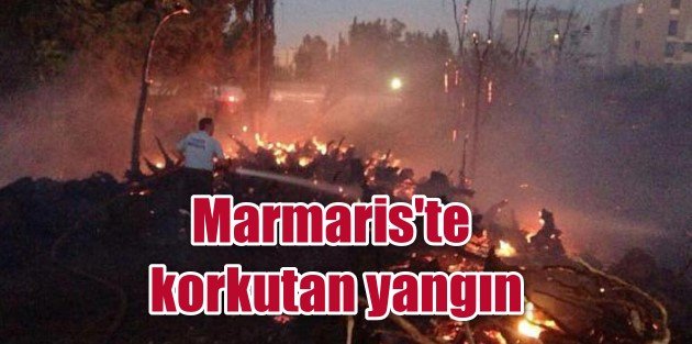 Marmaris'te yangın hızla yayılıyor