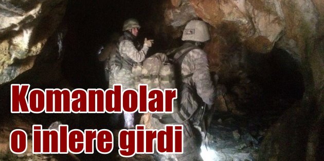 Mehmetçik'ten PKK mağaralarına sürpriz ziyaret