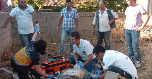 Motosikletle duvara çarpan Kore Gazisi ağır yaralandı