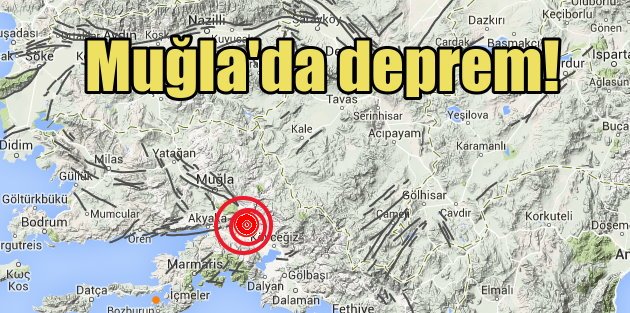 Muğla Köyceğiz'de deprem : 4.1
