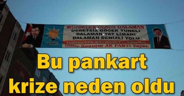 Muğla'da Pankart Krizi: AKP, Erdoğan'lı pankart astı