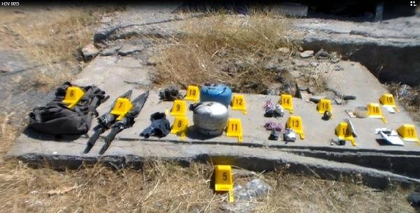 Pervari'de kaçan PKK'lıların bıraktığı bomba ve mühimmat bulundu