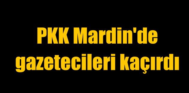 PKK Mardin'de 3 gazeteciyi kaçırdı