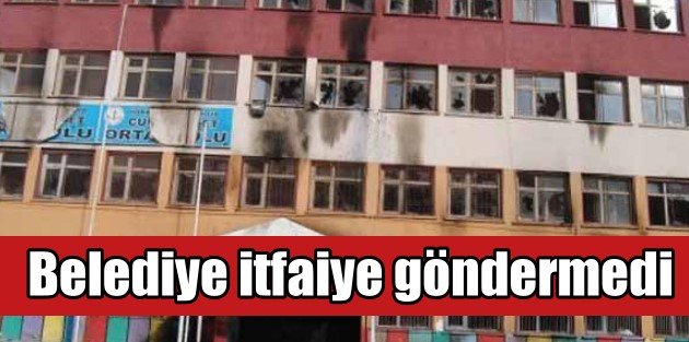 PKK yaktı, yıktı, belediye itfaiye göndermedi