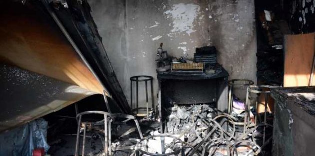 PKK'lılar, kendi okudukları okul binasını ateşe verdi